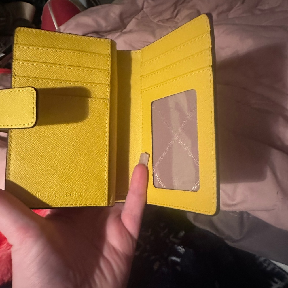 Michael Kors Sunny Yellow Wallet - Picture 3 of 4